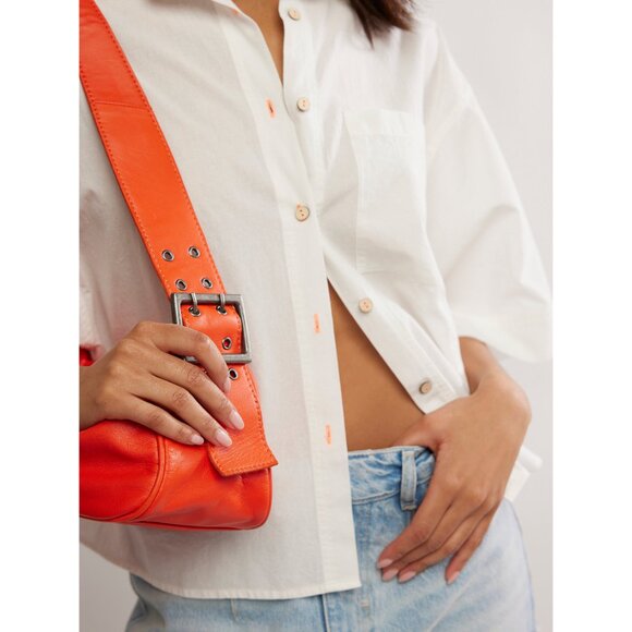 FREE PEOPLE Arm Candy Bag / Red Orange - Picture 2 of 5